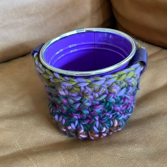 Knitted pot plant cover and pot - Picture 2 of 9
